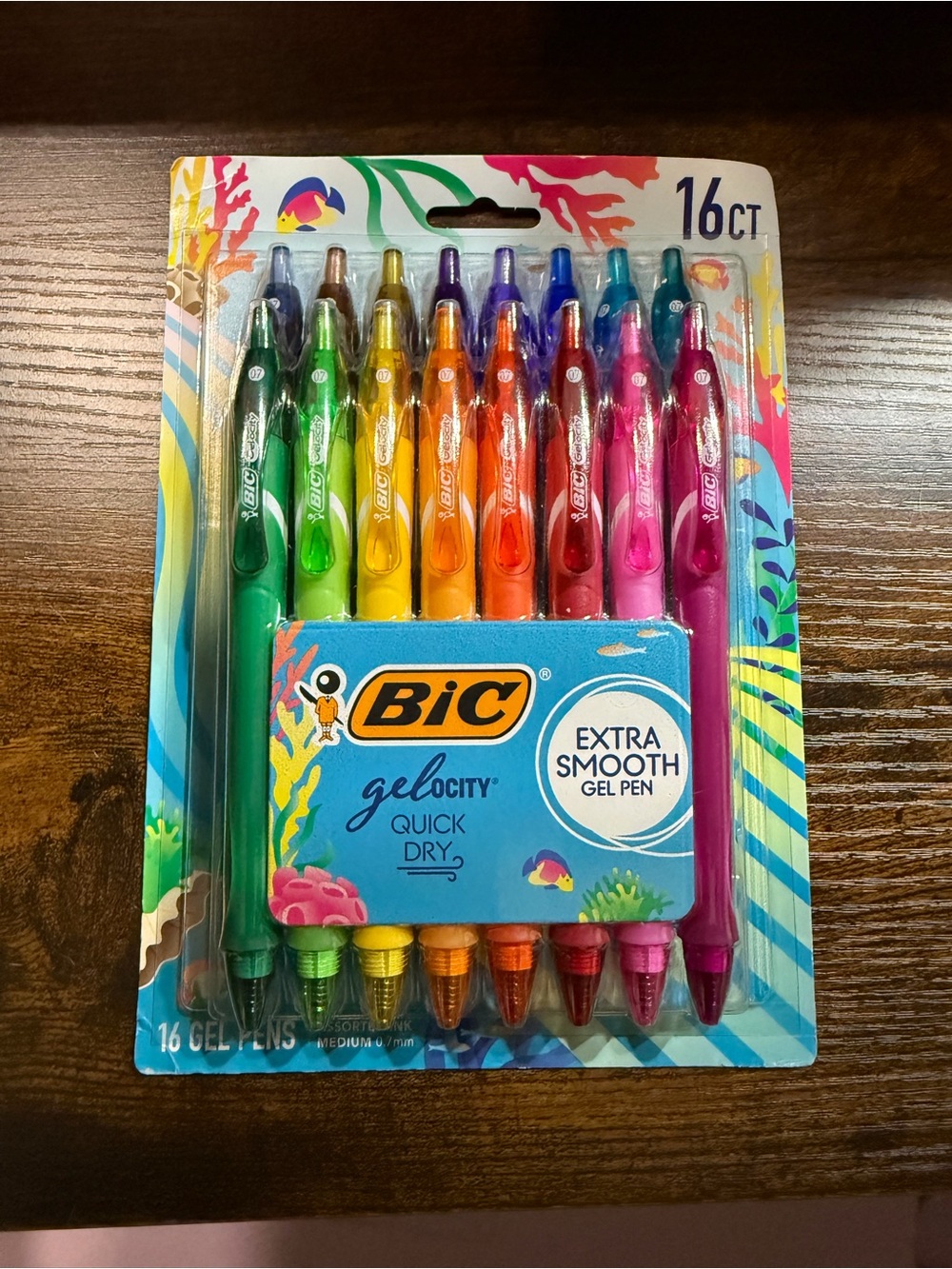 BIC Gel-ocity 16-Pack Assorted Color Gel Pens - Vibrant Multi